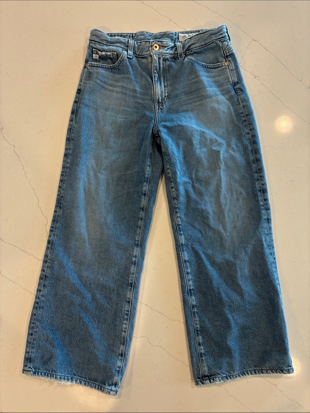 Ag Adriano Goldschmied Saige Wide Leg Crop - Size 27